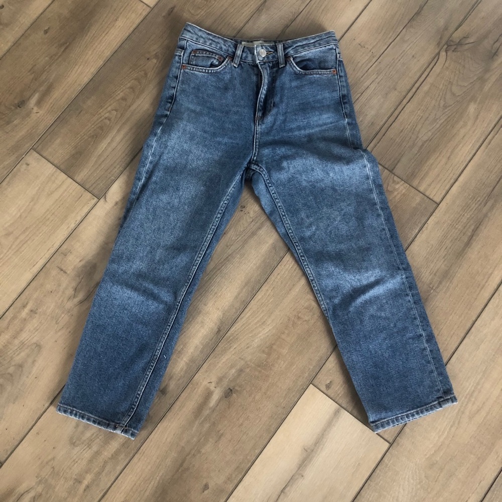 Topshop PETITE Blue Boyfriend Jeans